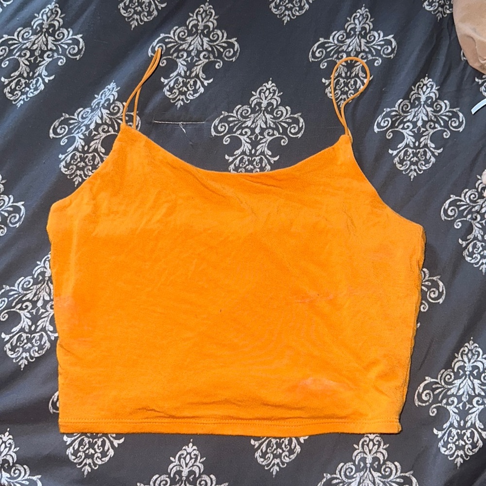 Orange tank top